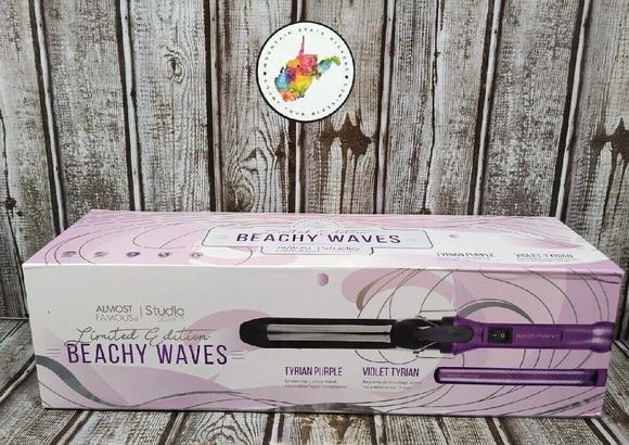 Almost Famous Beachy Waves Curling Wand and Mini Travel Straightener NIB - Picture 1 of 9